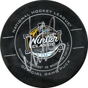 Alex Ovechkin Capitals Winter Classic Signed Game Puck