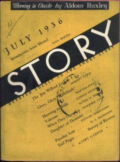 Story Magazine Jul 1936 Morning in Basle Aldous Huxley
