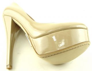 Alejandro Ingelmo Sophia Taupe Patent Womens Designer Shoes Platform 