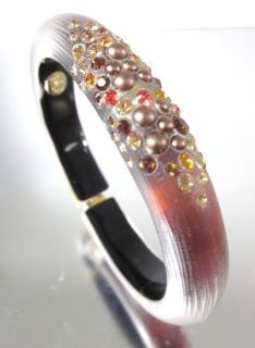 you are bidding on a new alexis bittar lucite rhinestone bangle 