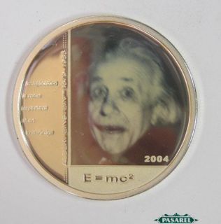 Albert Einstein Northern Mariana 5 Dollars Coin 2004