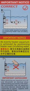 25W 25 Watt Glass Aquarium Fish Tank Water Heater ★