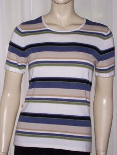 Casual Corner Alfred Dunner KIKIT Jaclyn Smith Womens Knit Top 