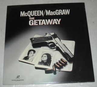  Laserdisc 1972 The Getaway Steve McQueen Ali MacGraw Crime Noir