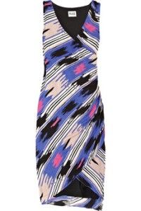 2012 New $386 Alice by Temperley London Printed Ruched Jersey Dress US 