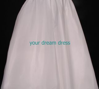 New Aline Petticoat Slip Spandex Waist White Brand New