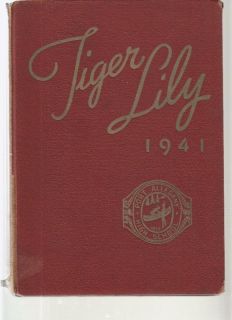 Port Allegany PA Tiger Lily 1941 High School Yearbook