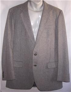 42R Alexandre England Charcoal Gray Wool 2btn Sport Coat Suit Blazer 