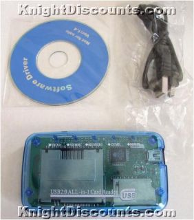 USB Flash Memory Card Reader CF SD SM XD MS MD MMC New