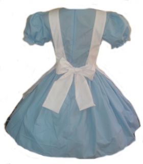 Steampunk Alice in Wonderland Halloween Costume Dress & Apron Custom 