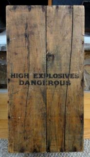   Old Wood Trojan Powder Co Wood Crate Allentown PA Dynamite