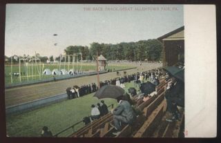 Postcard Allentown PA Fairgrounds Racetrack View 1906