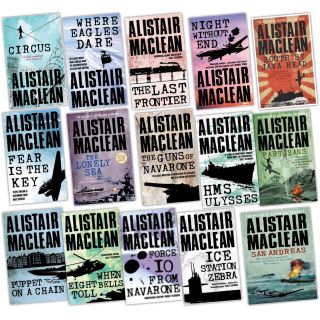 Alistair MacLean Collection 15 Books Set HMS Ulysses Action Adventure 