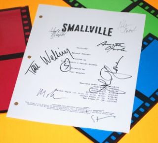 Smallville Solitude Signed Script rpt 7x Tom Welling
