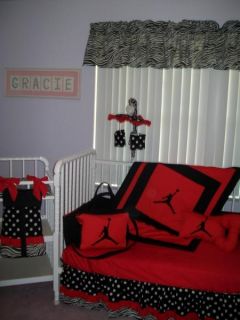 MICHAEL JORDAN Crib Bedding Set, Mobile, Diaper Bag for girl