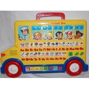   Kindergarten Alphabet School Bus Toy Learning Educational Toy