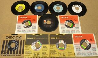   7in Vinyl Records Decca Kapp Almo GNP Starday Records