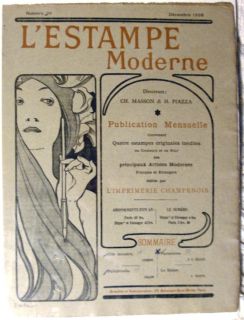   estampe Moderne Cover Number 20 by Alphonse Mucha December, 1898