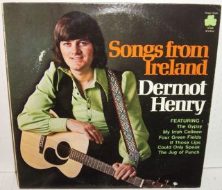 Dermot Henry Songs from Ireland LP Mint 1975 Rego Irish Celtic Vinyl 