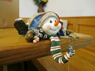 Home Interiors Snowman Christmas Stocking Holder Hook