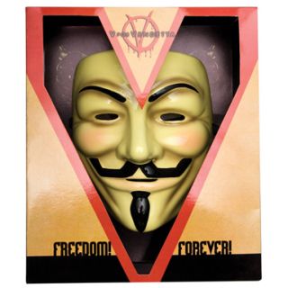 Deluxe Mens V for Vendetta Guy Fawkes Halloween Mask