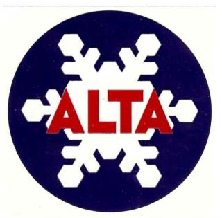 ALTA UTAH SKI AREA SKI SNOWBOARD STICKER DECAL