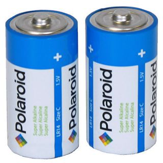 Polaroid 27083 C Cell Super Alkaline Batteries Package of 2