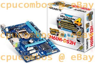 HTPC Combo Intel G530 LGA1155 CPU 4GB DDR3 RAM Gigabyte HDMI Gigalan 