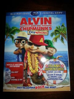 Alvin and The Chipmunks Chipwrecked Blu Ray Disc 2012 2 Disc Set New 