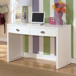 Ashley Alyn White Finish Wood Home Office Desk Furniture  