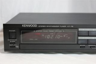 kenwood stereo synthesizer am fm tuner kt 76