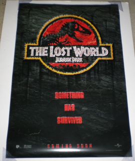 Jurassic Park Lost World Movie Poster 2 Sided Original Advance 27x40 