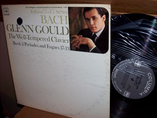 Glenn Gould 1965 Bach Well Temp Clavier Vol 4 CBS 2 Eye Mono LP Near 