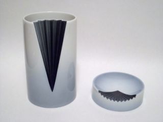   Plisse Op Art Vase Bowl Studio Line Dr Ambrogio Pozzi Germany