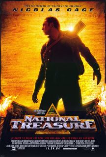 National Treasure Movie Poster 2 Sided Original 27x40