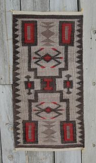    OUTLINE STORM PATTERN NAVAJO RUG Native American Indian blanket Wool