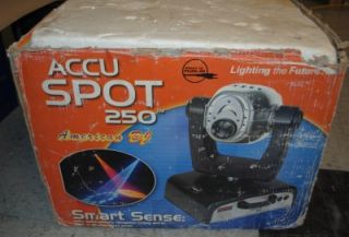 Two American DJ Accu Spot 250 Lighting Both in Boxes 3 82053 54 