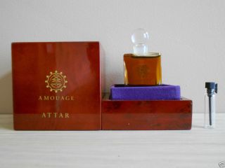 Amouage Attar Tahani 1ml Decant Sample Perfume Rose Jasmine Oudh 