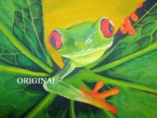 Red Eyed Tree Frog 3 Cross Stitch Pattern Amphibians