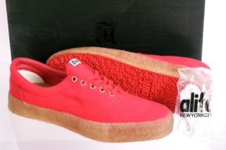 New Alife Public Amagansett Red Canvas Low Top Gum Sole NYC Street 