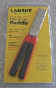 NEW Lansky Folding 2 Grit Diamond Paddle Knife Sharpener LDFPCF COARSE 