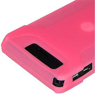 Amzer Silicone Skin Jelly Case Baby Pink for Motorola Milestone x 