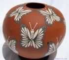 ANA Trillo Mata Ortiz Butterfly Mariposa Pottery Vase