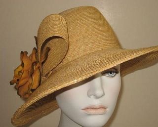 ANDRÉ ™   Ladies Ladys Straw Wide Brim Kentucky Derby Hat