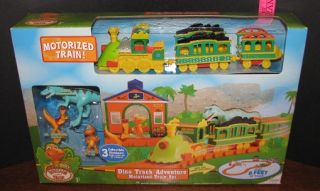Up for auction is a NEW Dino Track Adventure Motorized Train Set. Over 
