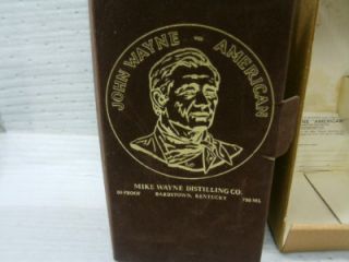  Wayne American Whiskey Decanter Mike Kentucky Old RARE Find Alcohol 
