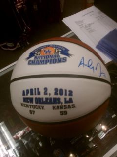 Kentucky Wildcats Anthony Davis Autographed 2012 National Champions 