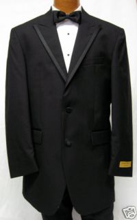 Andrew Fezza Black Savoy II Tuxedo Jacket 40R Free SHIP