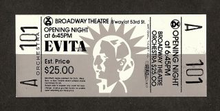 Patti LuPone Evita Andrew Lloyd Webber 1979 Broadway Opening Night 