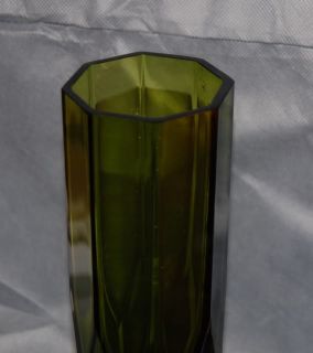   Cased Glass Vase Lindshammar Sweden Designed by Gunnar Ander
